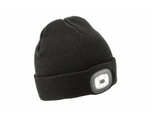 HOGERT CZAPKA ZIMOWA Z LAMPKĄ LED OTTO CZARNA UNI