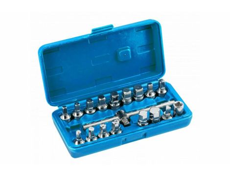 HOGERT KLUCZE DO SPUSTU OLEJU kpl.18el. 3/8"