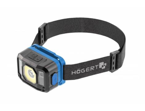 HOGERT LATARKA CZOŁOWA LED USB 7 FUNKCJI