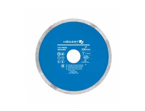 HOGERT TARCZA DIAMENTOWA 230x22,2/PEŁNA