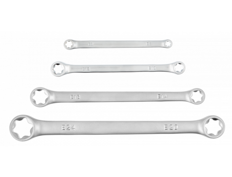 HOGERT ZESTAW KLUCZY OCZKOWYCH TORX 4el. E6 - E24