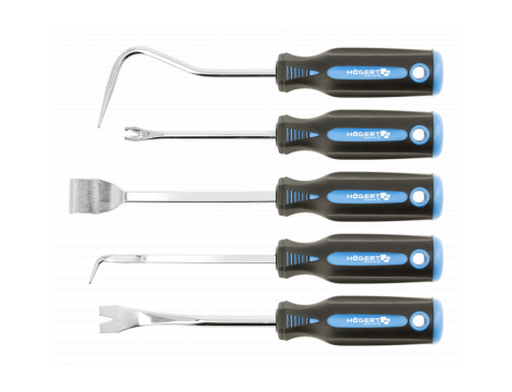 HOGERT ZESTAW ŚCIĄGACZY I HACZYKÓW 5szt.