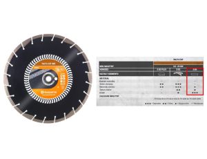 HUSQVARNA TARCZA DIAM S85  350mm ASFALT 25,4 /20