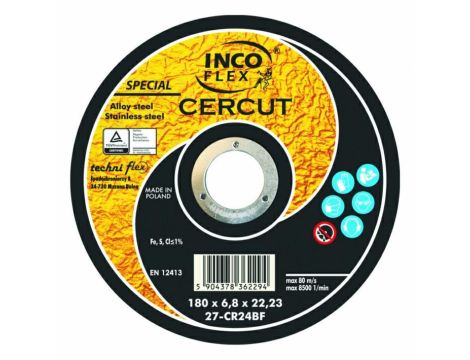 TARCZA METAL INCOFLEX  125*1,0 CERCUT....