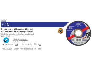 TARCZA METAL INCOFLEX  180*2,5... .