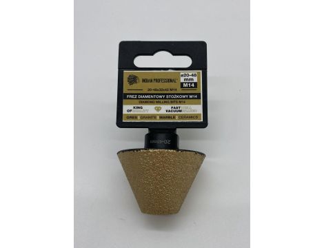 FREZ DIAMENTOWY STOŻKOWY M14 20-48mm /INDIAN PROFESSIONAL