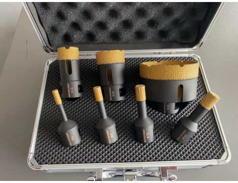 KORONA DIAMENTOWA M14 ZESTAW 6/8/10/12/25/35/68mm WIERCENIE NA SUCHO /INDIAN PROFESSIONAL - 3