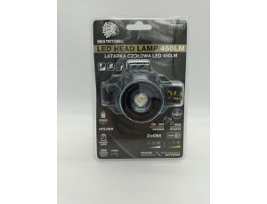 LATARKA LED HEAD LAMP CZOŁOWA  450LM POWER BANK 2400mAh PREMIUM /INDIAN PROFESSIONAL