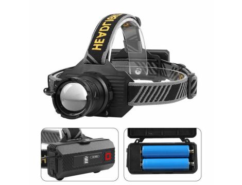 LATARKA LED HEAD LAMP CZOŁOWA  450LM POWER BANK 2400mAh PREMIUM /INDIAN PROFESSIONAL - 5