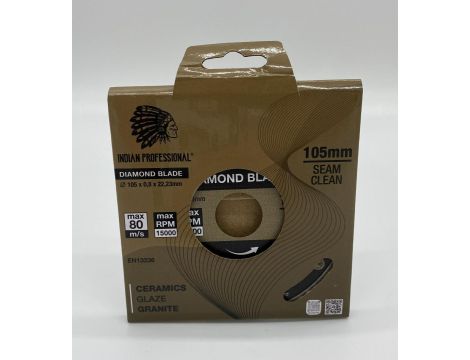 TARCZA DIAMENTOWA 105mm x 0,8mm x 22,2mm SEAM CLEAN DO FUG  /INDIAN PROFESSIONAL