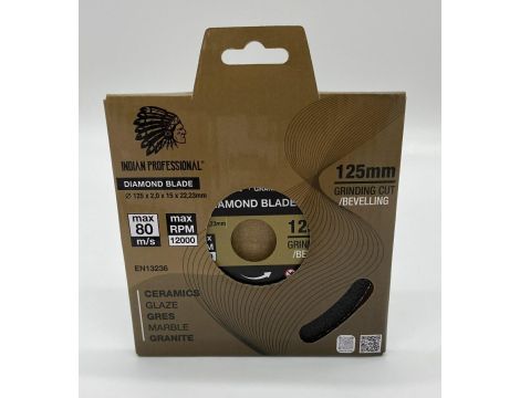 TARCZA DIAMENTOWA 125mm x 2,0mm x 22,2mm GRINDING BLADE /INDIAN PROFESSIONAL