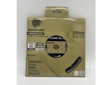 TARCZA DIAMENTOWA 200mm SLIM CUT  INDIAN PROFESSIONAL - 2