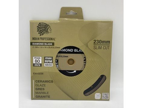 TARCZA DIAMENTOWA 230mm SLIM CUT  INDIAN PROFESSIONAL - 2