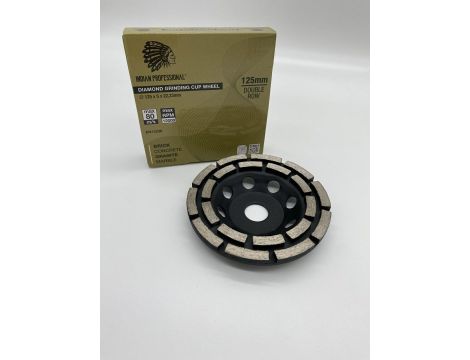TARCZA DIAMENTOWA SZLIFIERSKA 125mm DOUBLE ROW INDIAN PROFESSIONAL