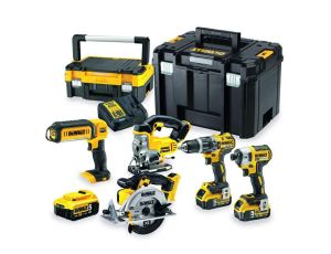 DEWALT ZESTAW COMBO 18V DCK551P3T (DCD796+DCF887+DCS39+DCS331+DCL050) 3x5,0Ah TSTAK