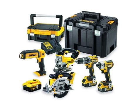 DEWALT ZESTAW COMBO 18V DCK551P3T (DCD796+DCF887+DCS39+DCS331+DCL050) 3x5,0Ah TSTAK