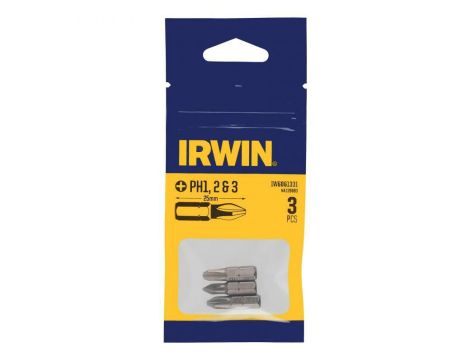IRWIN KOŃCÓWKI kpl. 3szt.   PH1 PH2 PH3 /25mm