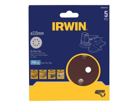 IRWIN KRĄŻEK ŚCIERNY OTW. 115mm  P 40  /5szt.