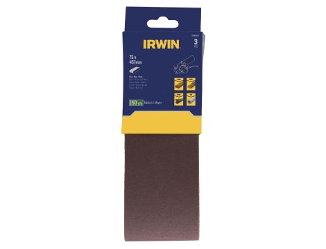 IRWIN PASY BEZKOŃCOWE  75mm x 457mm  P150  /3szt. - 2
