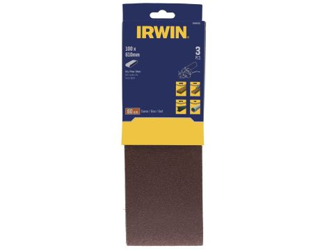 IRWIN PASY BEZKOŃCOWE 100mm x 620mm  P100  /3szt.
