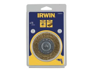 IRWIN SZCZOTKA TARCZOWA Z TRZPIENIEM  75mm x 10mm - image 2