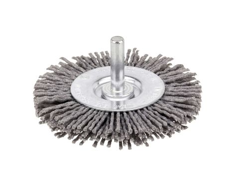 IRWIN SZCZOTKA TARCZOWA Z TRZPIENIEM  75mm x 10mm NYLON