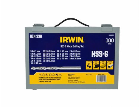 IRWIN WIERTŁA DO METAL ZESTAW 100SZT.