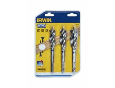 IRWIN WIERTŁO DO DREWNA  KPL.3szt.... BLUE GROOVE POWER 20, 22, 25 mm