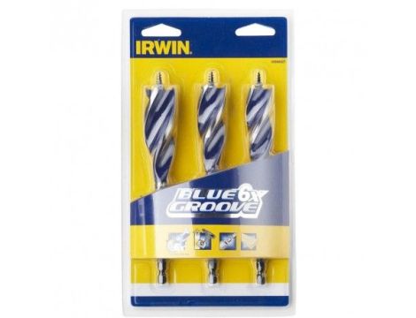 IRWIN WIERTŁO DO DREWNA KPL.3szt..... BLUE GROOVE 20, 22, 25mm