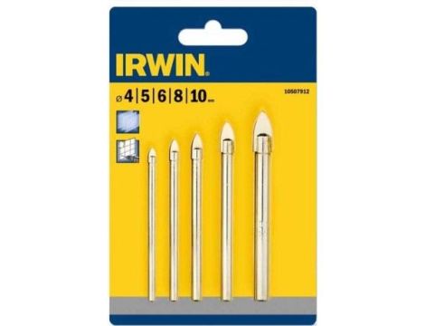 IRWIN WIERTŁO DO SZKŁA KPL.5szt. (4,5,6,8,10 mm)