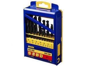 IRWIN WIERTŁO METAL HSS DIN-338 KPL.19sz 1,0 - 10,0 mm co 0,5 mm