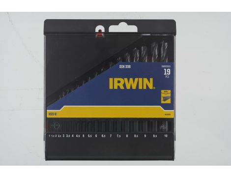 IRWIN WIERTŁO METAL HSS-R kpl.19szt.   (1-10mm) - 2