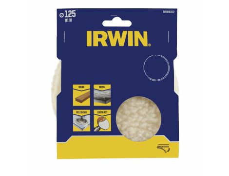 IRWIN WŁÓKNINA POLERSKA WEŁNIANA 125mm  QUICK-FIT - 2