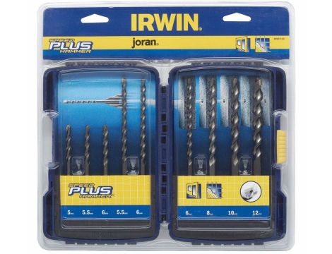 IRWIN ZESTAW 9szt. SPEEDHAMMER PLUS... ...5x110, 5.5x110, 5.5x160, 6x110, 6x160x2szt, 8x160, 10x160, 12x160
