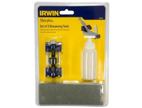 IRWIN ZESTAW DO OSTRZENIA DŁUT Z OSEŁKĄ, PROWADNICĄ I OLEJEM