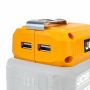 JCB ADAPTER DO ŁADOWANIA USB, Z LATARKĄ LED - 3