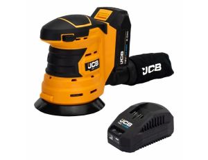 JCB SZLIFIERKA MIMOŚRODOWA 18V 125mm  1x2,0Ah TORBA