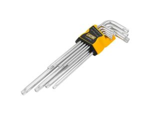 JCB TORX  9szt. /B.DŁ. T10-T50 Z OTWOREM