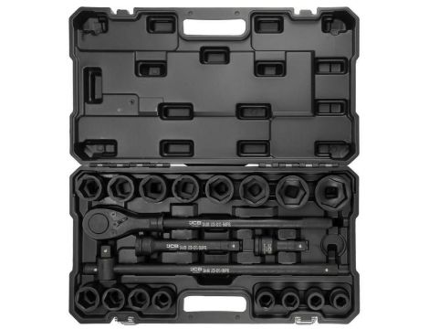 JCB ZESTAW KLUCZY UDAR.21el. 3/4"  6KĄT. (17-50mm)