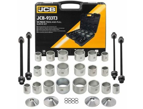 JCB ZESTAW ŚCIĄGACZY TULEI WAHACZA, ŁOŻYSK 28el.