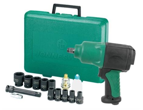 JONNESWAY PNEUMATYCZNY KLUCZ UDAROWY  1/2" 1356Nm  1114 + NASADKI