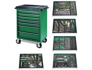 JONNESWAY WÓZEK WARSZTATOWY 7SZ.+208szt.NARZ.