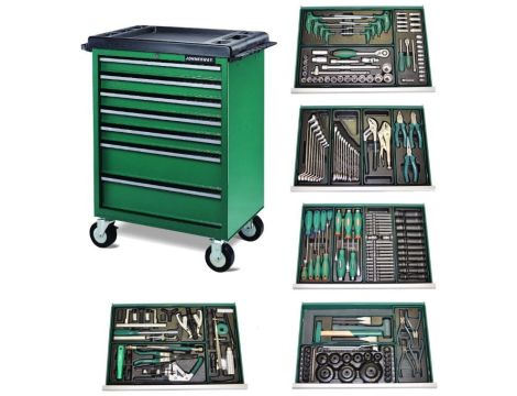 JONNESWAY WÓZEK WARSZTATOWY 7SZ.+208szt.NARZ.