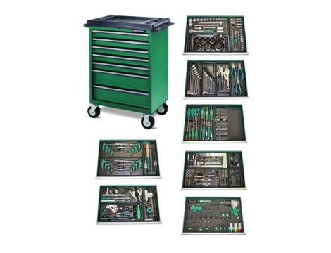 JONNESWAY WÓZEK WARSZTATOWY 7SZ.+266szt.NARZ.