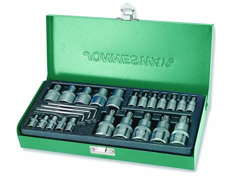 JONNESWAY KPL.NAS. I TRZP. 25cz.(1/4/ 1/2")TORX