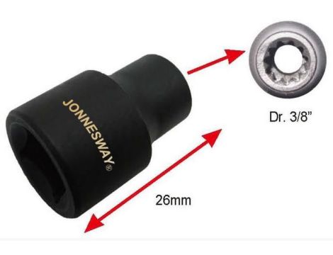 JONNESWAY NASADKA 11K ZACISKÓW HAM.SAM.CIĘŻ .