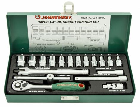 JONNESWAY ZESTAW KLUCZY   18el. (1/4")