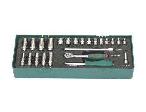 JONNESWAY ZESTAW KLUCZY   25el. (1/4") WKŁADKA