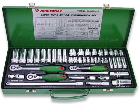 JONNESWAY ZESTAW KLUCZY   45el( 1/4"-3/8")