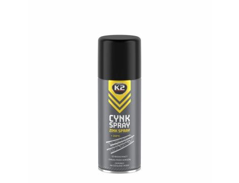 K2 CYNK SPRAY 400ML ZABEZPIECZA KONSTRUKCJE STALOWE PRZED KOROZJĄ